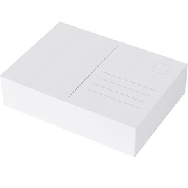 Blank Postcards, White, DIN A6, Creative Crafts, Design Individual Postcards, High-Quality Art Paper 350 g/m² (100)