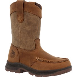 Georgia Boot Little Kids' Athens SuperLyte Pull-On Boot, Brown, Size 11(M)