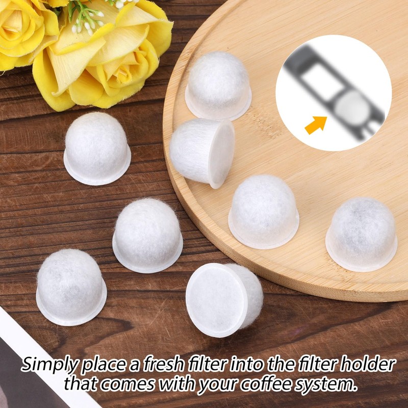 8pcs Water Filter Pods for Wolf Gourmet Coffee Maker System,
