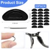 Eye Glasses Nose Pads Non Slip, 20 PCS Adhesive Silicone