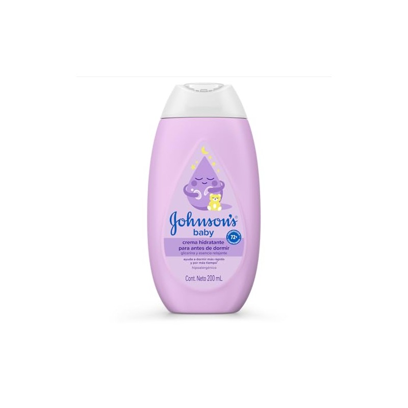 JOHNSON'S Crema Corporal Para Bebé Antes de Dormir 200 ml