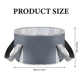 Foot Soak Bowl,Foot Bath Bowl,Footbath Collapsible Foot Spa Portable Travel Foot Bath Tu Collapsible Bucket For Soaking Feet Suitable for Camping Washing Fishing (High-Grade Gray)
