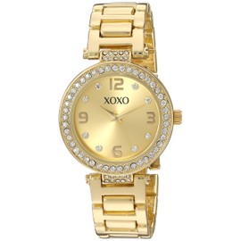 Accutime XOXO Women's Quartz Metal and Alloy Watch, Color:Gold-Toned (Model: XO5930)