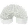 SPARES2GO Universal Exterior Wall Tumble Dryer Venting Kit (White, 4"