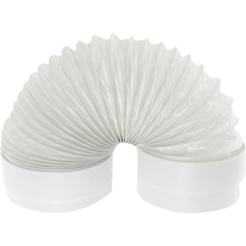 SPARES2GO Universal Exterior Wall Tumble Dryer Venting Kit (White, 4"