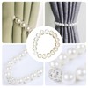 Pack of 2 Curtain Tiebacks, Faux Pearl Curtain Tiebacks, Curtain