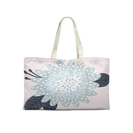 Le Jardin du Lin Printed Shopping Bag, Reusable Bag, Foldable, Fabric Bag with Two Long Handles, Size: 50 x 40 cm