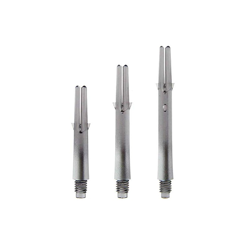 L-Style L-Shaft Lock Straight Twotone Black Clear Silver Display Length