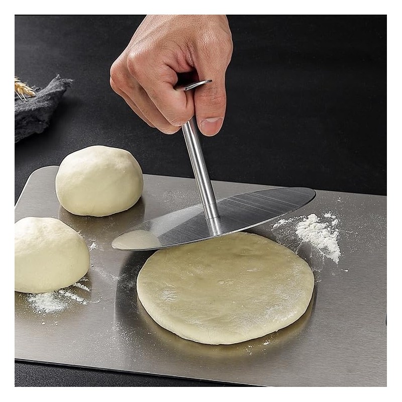 OBELGEOYA 7-Inch Stainless Steel Tortilla Press Maker – Manual Roti