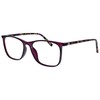 OPULIZE Arc 2 Pack Large Reading Glasses Black Purple Patterned