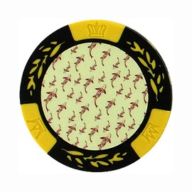 Casino Chip Marker Japanese Pattern B Yellow MK0135