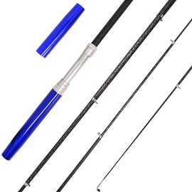 Portable Small Pen Fishing Rod Spinning Reel Combos, 38" 55" Compact Telescopic Fish Pole Kits for All Season Fishing in Rivers, Lakes, Ice, etc. (Full Kits, 55inches / 140cm)