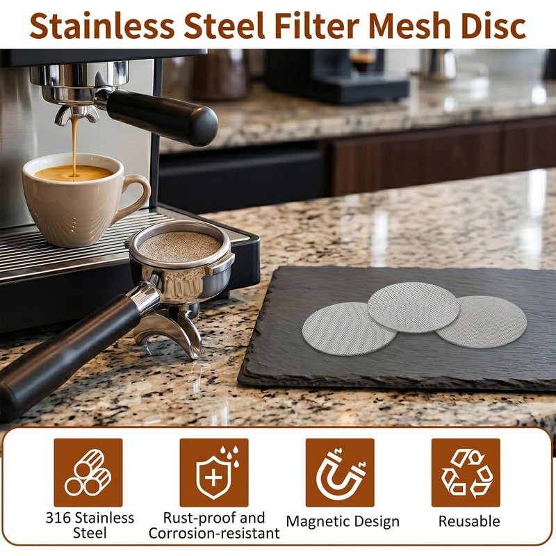 3 Pezzi Schermo per Caffè Espresso 51mm, Schermo per Espresso