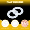 PATIKIL M12 Nylon Flat Washers, 120 Pcs 12mm ID 20mm