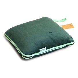 Skoda Unisex 6U0084509 Travel Blanket Pillow 2-in-1 Fleece Blanket Pillow, Green, Blanket 120 x 160 cm, 40 x 35 cm, Green
