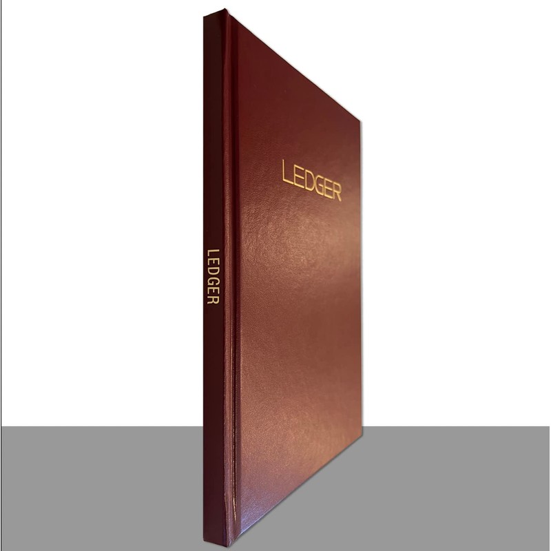 BookFactory Ledger Book/Accounting Ledger/ 4 Column (Four Columns) Ledger Notebook-