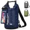 Bolsa Seca Impermeable, Dry Bag 10/15/20L, con Funda Impermeable para