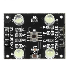tooloflife TCS230 TCS3200 Color Recognition Sensor Module 3V - 5V for MCU Blue/Black