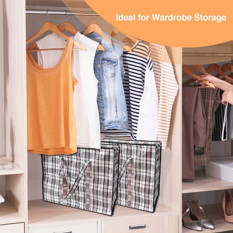 ANSIO Large Laundry Bags Pack of 2 Storage Bags Reusable