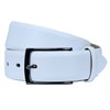 Lloyd Men's Leather Belt 35 mm Dark Buckle, White