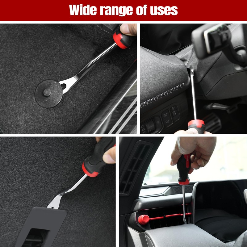 TOOLEAGUE 6Pcs Auto Upholstery Trim Panel Removal Tool Set,Car Trim