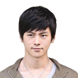 Dreambeauty ZS004 Men's Wig, Full Wig, Short Straight 100% Human Hair, Hand Planted Net, Medical Wig, Men's Wig, Black, Natural, Breathable, One Size Fits Most