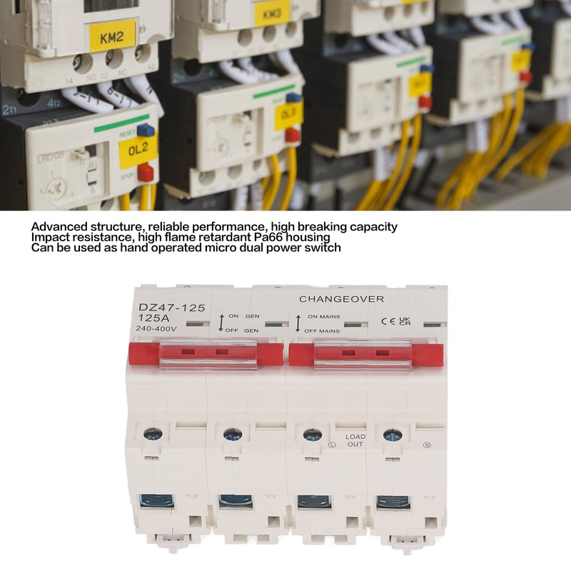Interlock Transfer Circuit Breaker Dual Power 125A 2P and 2P