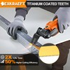110 PCS Multitool Blades Oscillating Tool Blade, Universal Titanium Oscillating