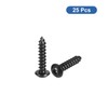 sourcing map Hex Socket Self Tapping Screws, M5 x 25mm