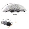 Honeystore Vintage Lace UV Sun Parasol Folding 3D Flower Embroidery