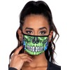Leg Avenue M1011-10122 Zombie Skull Face Mask, O/S, Black