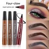 Four Claw Liquid Eye Brow Pen, 1 CountWaterproof Long-lasting Eyebrow