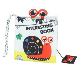 Baby Cloth Book Soft Chewable Stereoscopic Early Educational Activity Crinkle Baby Rattle Book Type A