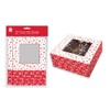 Gift Maker Festive Windowed Christmas Food Gift Boxes, Folding Boxboard,