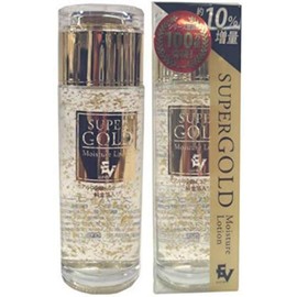 Preskawa Japan Super Gold (Pure Gold Foil Filled Moisturizing Lotion), 4.5 fl oz (135 ml), 10% Extra Type, Made in Japan