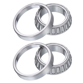 sourcing map 2pcs 32906X Tapered Roller Bearing Cone and Cup, 30mm Bore x 47mm OD x 12mm Thick, Chrome Steel Taper Bearing Set, ABEC-5