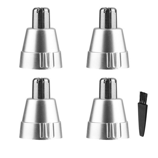 GOMINYUF 4 Pcs Replacement Heads Compatible with Ear and Nose Hair Trimmer Clipper as the Photo Show-include a cleaning brush