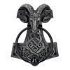 Pacific Giftware Door Knocker Viking Thor's Hammer with Aries Skull