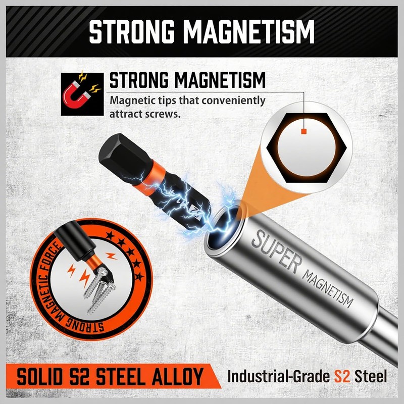 Multi 8-in-1 Magnetic Adjustable Ratchet Screwdriver Set: Mini Short Screwdrivers