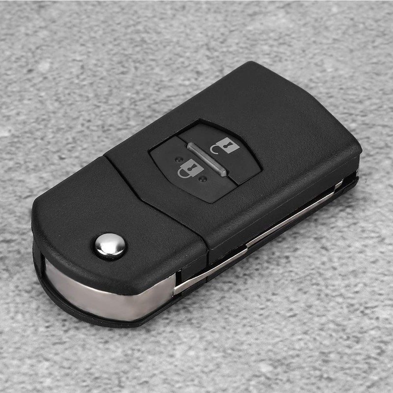 Key fob, lightweight, 2 buttons, rust-proof, folding key case, remote