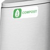 Garbage Trash Recycle Compost Stickers - 3 Durable Vinyl Labels