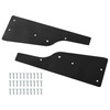 ALMULOO Side Skirts Compatible with 2005-2013 Corvette C6 Base Models