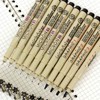 6pcs Fine Tip Pens Glossy Writing 13.5cm Length Waterproof Line