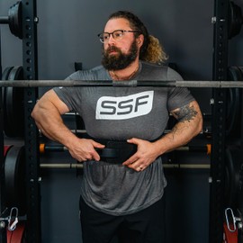 Serious Steel Fitness Lever Powerlifting Weightlifting & Exercise Belt, 4" Wide & 10MM Thick (Small)