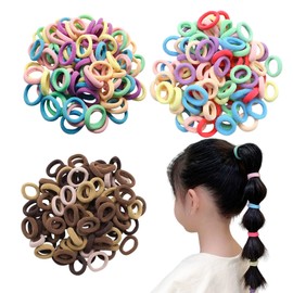Hair Rubber for Children, 300 Piece Set, Cute, Stylish, Baby, Hair Elastic, Tangle-Free, Colorful, Kids, Hair Accessories, Small, Large Capacity, Toddler, Girls, Hair Closure, Kindergarten, Nursery