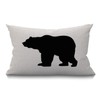 BGBDEIA Bear Cushion Cover,Throw Pillow Cover Black Bear Decorative Pillow