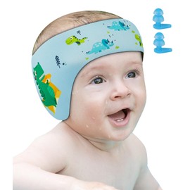 Children's Swimming Headband, Neoprene Headband with Velcro Fastening, Ear Protection, Water Headband for Girls and Boys, Elasticity Waterproof Swimming Band