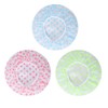 Pengxiaomei Shower Caps, 3 Pcs Waterproof Bath Caps Plastic Reusable