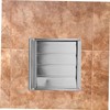 Gadpiparty Louvered Dryer Vent Cover Outdoor Stainless Steel Vent Cap