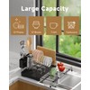 CLBDRESS Dish Drying Rack, Expandable Dish Rack, Large Capacity Sink
